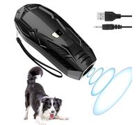 QueenMew Anti Barking Device, Handheld Ultrasonic Dog Barking Deterrent Devices with Dual Frequency, 16.4 Feet Effective Range Stop Dog Barking Device for Indoor and Outdoor Training