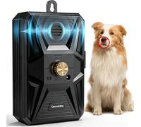 Queenmew Anti Bell Device Dogs, 3 Modes Anti-Bark Ultrasonic Device, 33 Foot Stop Dog Bark Device, IPX4 Waterproof Anti-Bark for Dogs for Training Large Small Dogs Outdoor and Indoor