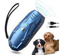 Queenmew Antibell Ultrasonic Device for Dogs, Handy Ultrasonic Dog Trainer for Dog Repellent, Variable Frequency 15-25 kHz, Range 5 m, for Indoor and Outdoor Use, USB