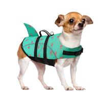Queenmore Large Dog Life Jacket, Dog Life Vest for Swimming, Cute Shark Life Vest with Rescue Handle/Leash Hook, Safety Dog Lifevests for Boating/Kayaking, Pet Life Jackets for Big Dogs