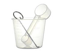 Queenom Bread Measuring Cup Kit - 3 Piece Set - Stainless Steel - Bread Maker Machine Accessories - Measuring Cup, Spoon, Paddle Removal Tool