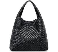 Queenoris Woven Bag for Women, Black