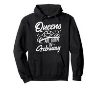 Queens Are Born In February Birthday Queens Pullover Hoodie