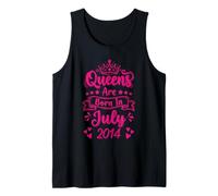 Queens are Born in July 2014 12th Birthday Women Girls Tank Top