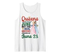 Queens are Born in June The Real Queens are Born On June 28 Tank Top