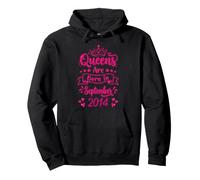 Queens Are Born In September 2014 12th Birthday Women Girls Pullover Hoodie