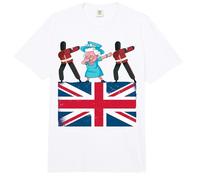 Queens British Guard Queen II Dabbing Elizabeth British Flag Comfort Colors Adult Heavyweight T-Shirt