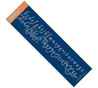 Queens Calligraphy Lowercase Alphabet - Groovi Border Plate