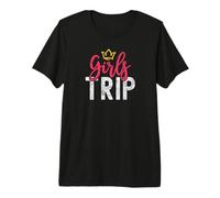 Queens Crown Travel Besties Weekend Girls Trip Premium T-Shirt