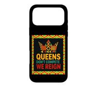Queens Don’t Compete We Reign Kente Crown African Pride Case for iPhone 17 Pro Max