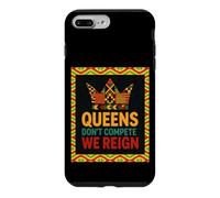 Queens Don’t Compete We Reign Kente Crown African Pride Case for iPhone 7 Plus/8 Plus