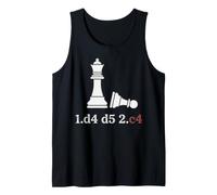 Queen's Gambit Cool Chess for Chess Lovers Notation Tank Top