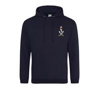 Queen's Gurkha Signals Gurkhas Embroidered Men's Hoodie British Army Insignia MOD Hooded Sweatshirt Embroidery ** 9 Colours Available ** (UK, Alpha, 3XL, Regular, Regular, Navy)