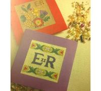 Queen's Jubilee Celebration Cross Stitch Cards Kit - DMC - 14 Count - 4" x 4"