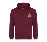 Queen's Lancashire Regiment Embroidered Men's Hoodie British Army Insignia MOD Hooded Sweatshirt Embroidery ** 9 Colours Available ** (UK, Alpha, L, Regular, Regular, Maroon)