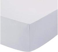 Queens Land Home 100% Egyptian Cotton 12"/30cm Deep Fitted Sheet All UK Sizes or Pillow Pair Cases. (White, Single)