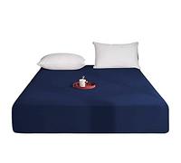 Queens Land Home Extra Deep (40cm) Easycare & Long Lasting Pollycotton Fitted Sheet. (Royal Blue, Pillow Pair)