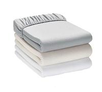 Queens Land Home Non Iron Wrinkle Free 100% Cotton Jersey Fitted Sheets Available in (Cream, Super King)