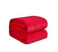 Queens Land Home Soft and Luxury Sofa Bed Faux Fur Mink Blanket Throw Available sizes Single, Double and King DOUBLE RED