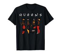 Queens Melanin African American Black Women Girls T-Shirt