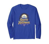 Queens of Halloween: Spooky Witch Night Moon Party Long Sleeve T-Shirt, Adult Unisex, Royal Blue, M