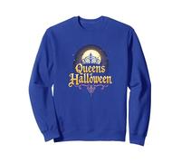Queens of Halloween: Spooky Witch Night Moon Party Sweatshirt, Adult Unisex, Royal Blue, M