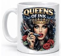 Queens of Ink Mug Tattoo Queen Gothic Roses Artist Gift Mug