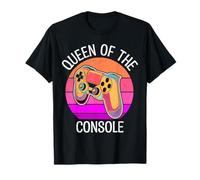 Queens of The Console Gambling Video Game Girl Women T-Shirt
