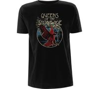 Queens Of The Stone Age Men's Eagle Cotton T-Shirt in Black | Size: XL Queens Of The Stone Age Black XL