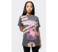 Queens Of The Stone Age Planet Frame Dye Wash T-Shirt in Black | Size: Medium Queens Of The Stone Age Black M