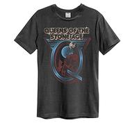 Amplified Queens of The Stone Age - Outer - Unisex T-Shirt , Charcoal, XXL