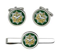 Queen's Own Gurkha Transport Regiment, British Army Cufflinks and Tie Clip Set