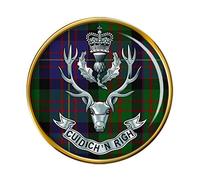 Queen's Own Highlanders, British Army Pin Badge
