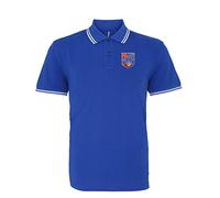 Queens Pk. Rangers 1953 Retro Football Iconic Polo Embroidered Logo Royal/White