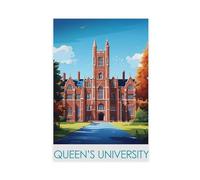 Queens University Graduation Belfast Alumni Canvas Poster Wall Art Decor Print Picture Paintings for Living Room Bedroom Decoration 12x18inch(30x45cm)