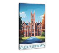 Queens University Graduation Belfast Alumni Canvas Poster Wall Art Decor Print Picture Paintings for Living Room Bedroom Decoration 12x18inch(30x45cm)