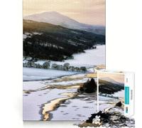 Queens View Pitlochry 1000 Piece Jigsaw Puzzles for Adults Jigsaw Smart Game Together Fun Image Assembly Seasonal Gift (38x52cm)