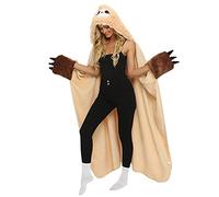 Queenshin Oversized Wearable Blanket Fluffy Hoodie for Women Girls Sloth