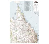 Queensland State Wall Map - 28.25" x 40" Matte Plastic