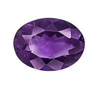 Queenslands Gemstone Amethyst Kathela Beautiful Looking African Oval Shape Amethyst 3.46 Ratti Crystal Amethyst