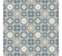 Queenstex Victorian Tile Vinyl By Remland (Astoria, 4M X 4M)