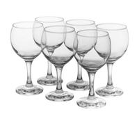Queensway Home and Dining Queensway Home & Dining 16Cm Height Soda Lime Glasses 290Ml Bar Glassware Stemware 6Pcs Set