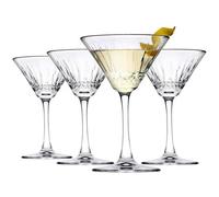 Queensway Home and Dining Queensway Home & Dining 220Ml 4Pcs Long Stemmed Cocktail Drinking Glasses Party Set