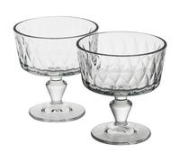 Queensway Home and Dining Queensway Home & Dining 250Ml Ice Cream Sundae Dessert Fruit Cocktail Footed Bowls Cups Dishes, Set Of 2
