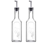 Queensway Home and Dining Queensway Home & Dining 345Ml Oil Vinegar Glass Bottles Dispenser Pourer Storage Container Serving Set Of 2