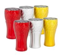 Queensway Home and Dining Queensway Home & Dining 350Ml 6 Pcs High Ball Drinking Mirror Coca Cola Coke Metallic Colored Glasses