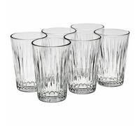 Queensway Home and Dining Queensway Home & Dining 350Ml Highball Drinking Glasses Whiskey Water Juice Tumblers Set Of 6