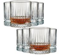 Queensway Home and Dining Queensway Home & Dining 355Ml Drinking Whiskey Clear Glass Short Highball Glassware Set Of 8