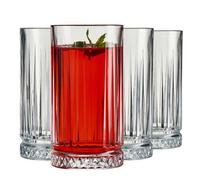 Queensway Home and Dining Queensway Home & Dining 435Ml Drinking Whiskey Clear Glass Tumblers Tall Glassware Set Of 4