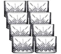 Queensway Home and Dining Queensway Home & Dining 8 Cm Round 8 Pcs Clear Glass Serving Dessert Ice Cream Stackable Dishes Fruit Pudding Bowls